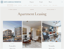 Tablet Screenshot of apartments.naproperties.com